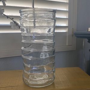Hoosier Clear Glass vase